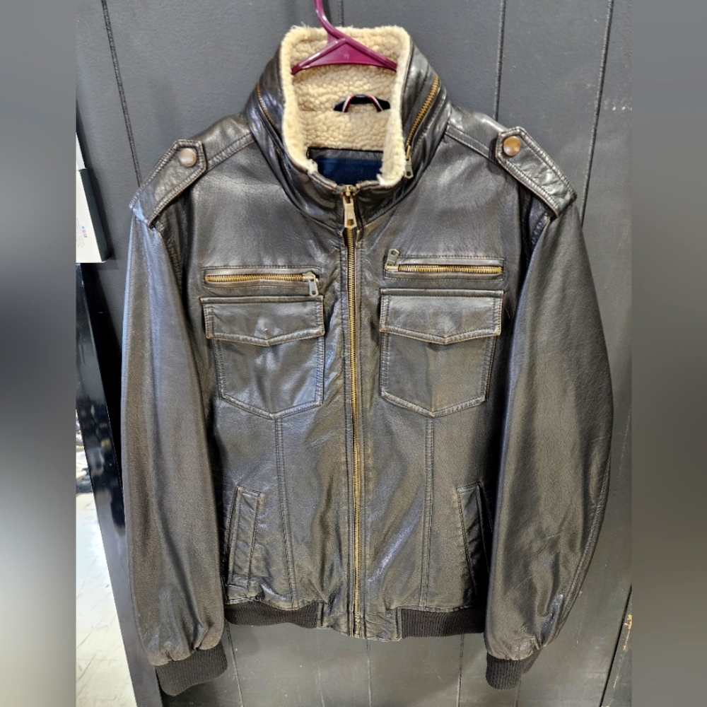 Tommy Hilfiger Dare Brown(cofee) Military Field Coat with Stand-Up Collar